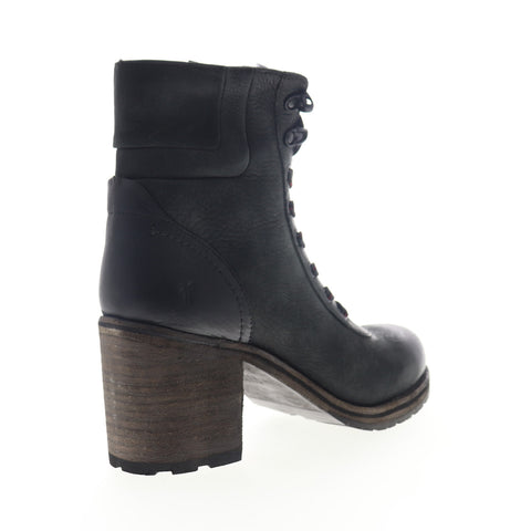Frye Karen Hiker 70863 Womens Black Nubuck Casual Dress Boots