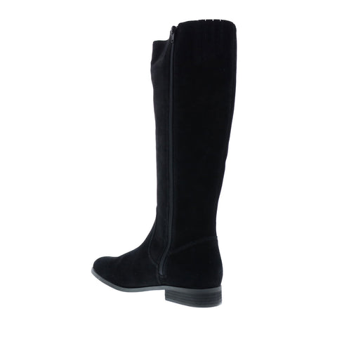 Frye Jolie Whip Tall 70994 Womens Black Suede Zipper Tall Boots Shoes
