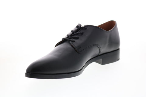 Frye Erica Oxford 71010 Womens Black Leather Lace Up Oxford Flats Shoes