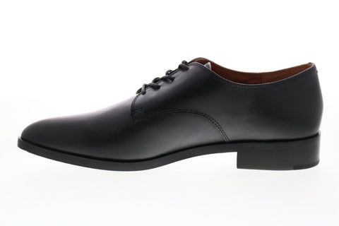 Frye Erica Oxford 71010 Womens Black Leather Lace Up Oxford Flats Shoes