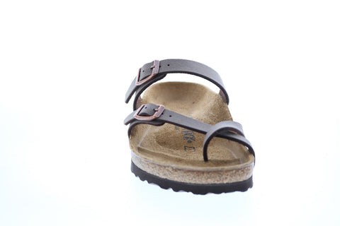 Birkenstock Mayari Birkibuk 71061 Womens Brown Leather Flip-Flops Sandals Shoes