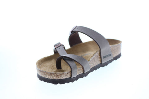 Birkenstock Mayari Birkibuk 71061 Womens Brown Leather Flip-Flops Sandals Shoes