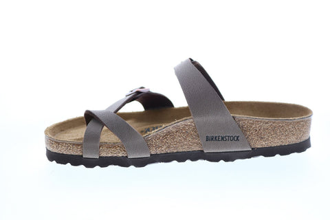 Birkenstock Mayari Birkibuk 71061 Womens Brown Leather Flip-Flops Sandals Shoes