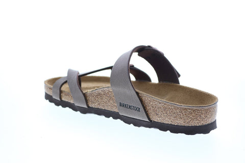 Birkenstock Mayari Birkibuk 71061 Womens Brown Leather Flip-Flops Sandals Shoes