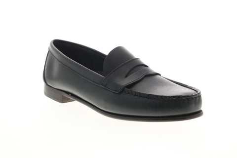Sebago Clark 71112FW Mens Black Leather Slip On Loafers & Slip Ons Penny Shoes