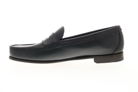 Sebago Clark 71112FW Mens Black Leather Slip On Loafers & Slip Ons Penny Shoes