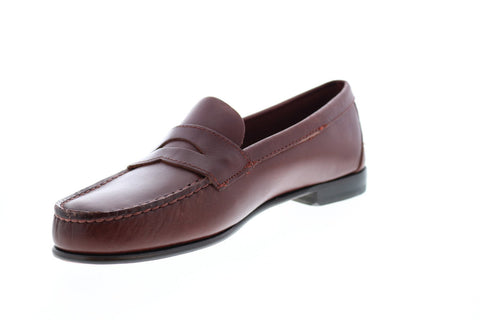 Sebago Clark 71112FW Mens Brown Leather Loafers & Slip Ons Penny Shoes