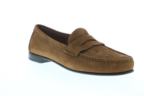 Sebago Clarks Suede 71112JW Mens Brown Suede Slip On Loafers & Slip Ons Penny Shoes