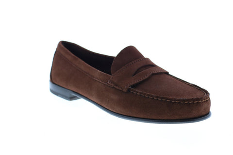 Sebago Clark Suede 71112JW Mens Brown Suede Loafers & Slip Ons Penny Shoes