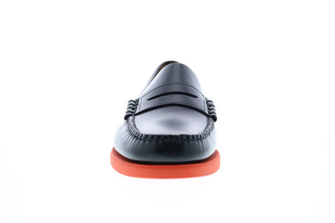 Sebago Dan Polaris Rgb 71112RW Mens Black Leather Loafers & Slip Ons Penny Shoes