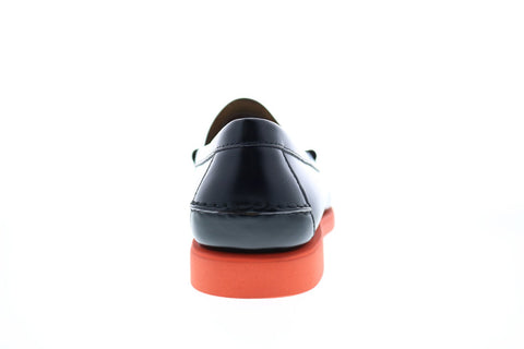 Sebago Dan Polaris Rgb 71112RW Mens Black Leather Loafers & Slip Ons Penny Shoes