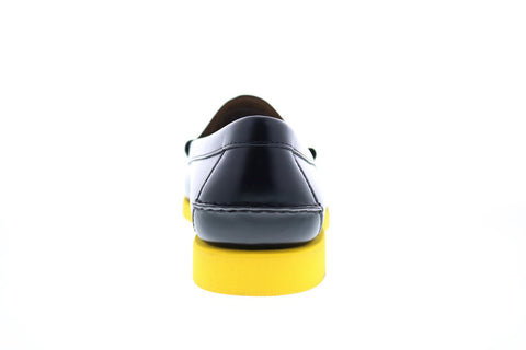 Sebago Dan Polaris Rgb 71112RW Mens Black Leather Loafers & Slip Ons Penny Shoes