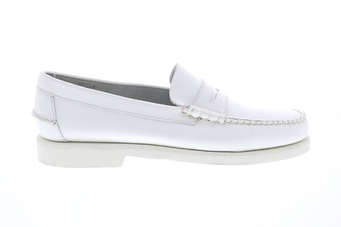 Sebago Dan Polaris RGB 71112RW Mens White Loafers & Slip Ons Penny Shoes