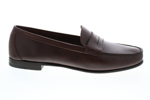 Sebago Clark 71112FW Mens Brown Leather Loafers & Slip Ons Penny Shoes