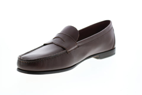 Sebago Clark 71112FW Mens Brown Leather Loafers & Slip Ons Penny Shoes