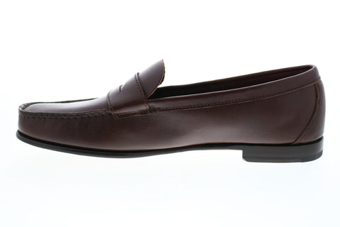 Sebago Clark 71112FW Mens Brown Leather Loafers & Slip Ons Penny Shoes