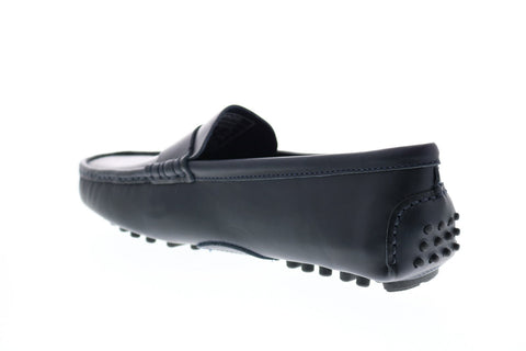 Sebago Russel 71113DW Mens Blue Leather Loafers & Slip Ons Moccasin Shoes