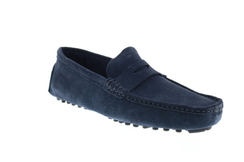 Sebago Russel Suede 71113EW Mens Blue Loafers & Slip Ons Moccasin Shoes