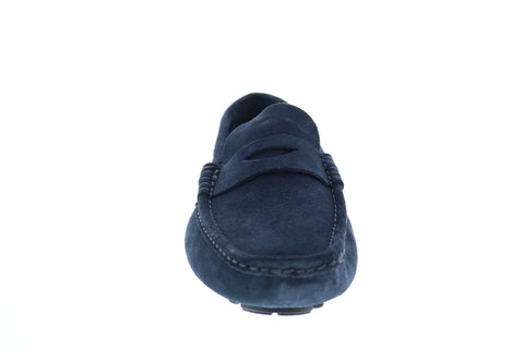 Sebago Russel Suede 71113EW Mens Blue Loafers & Slip Ons Moccasin Shoes