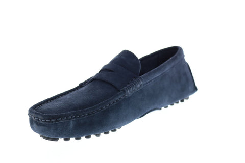 Sebago Russel Suede 71113EW Mens Blue Loafers & Slip Ons Moccasin Shoes