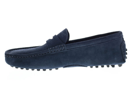 Sebago Russel Suede 71113EW Mens Blue Loafers & Slip Ons Moccasin Shoes