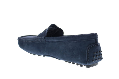 Sebago Russel Suede 71113EW Mens Blue Loafers & Slip Ons Moccasin Shoes