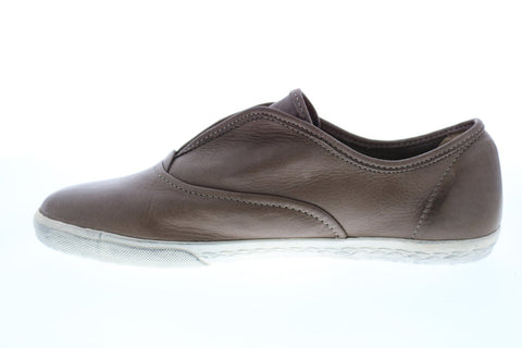 Frye Mindy Slip On 71116 Womens Gray Leather Slip On Lifestyle Sneakers Shoes