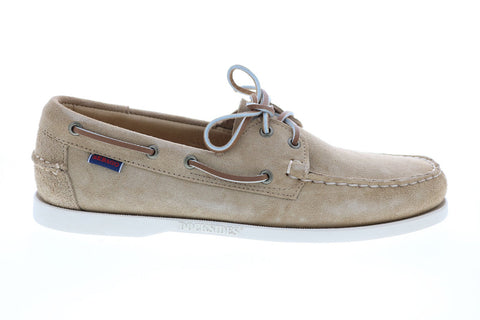 Sebago Portland Flesh Out 7111PTW Mens Beige Loafers & Slip Ons Boat Shoes