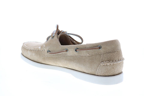 Sebago Portland Flesh Out 7111PTW Mens Beige Loafers & Slip Ons Boat Shoes