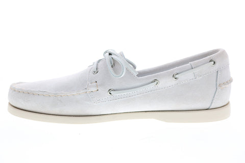 Sebago Portland Flesh Out 7111PTW Mens White Loafers & Slip Ons Boat Shoes