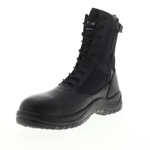 Magnum Panther 8.0 7127 Mens Black Wide Leather Lace Up Work Boots Shoes