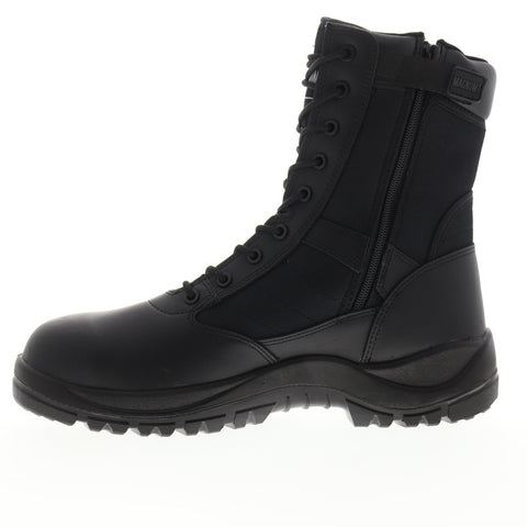 Magnum Panther 8.0 7127 Mens Black Wide Leather Lace Up Work Boots Shoes