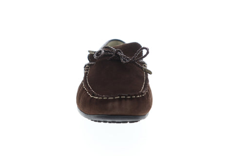 G.H. Bass Tobby Suede Leather 713200-01B Mens Brown Low Top Boat Shoes Loafers