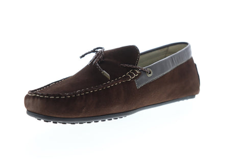 G.H. Bass Tobby Suede Leather 713200-01B Mens Brown Low Top Boat Shoes Loafers