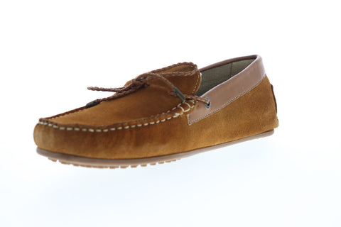 G.H. Bass Tobby Suede Leather 713200-BRTN Mens Brown Low Top Boat Shoes Loafers