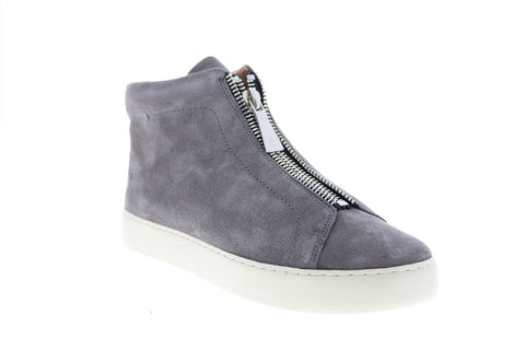 Frye Lena Zip High 71327 Womens Gray Suede Lifestyle Sneakers Shoes