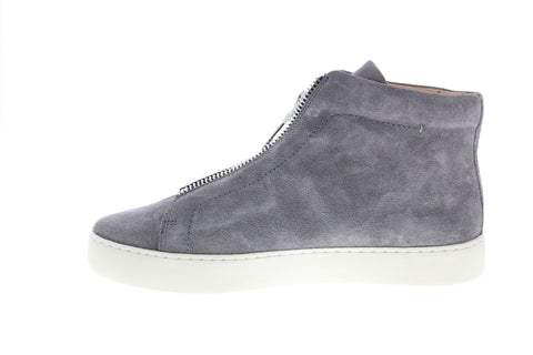 Frye Lena Zip High 71327 Womens Gray Suede Lifestyle Sneakers Shoes