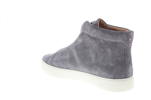 Frye Lena Zip High 71327 Womens Gray Suede Lifestyle Sneakers Shoes
