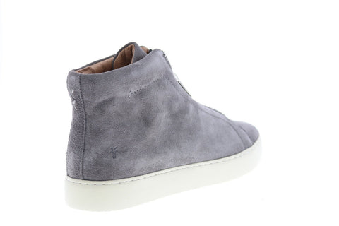 Frye Lena Zip High 71327 Womens Gray Suede Lifestyle Sneakers Shoes