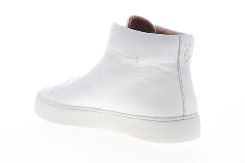 Frye Lena Zip High 71329 Womens White Leather High Top Lifestyle Sneakers Shoes