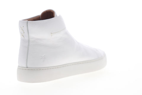 Frye Lena Zip High 71329 Womens White Leather High Top Lifestyle Sneakers Shoes