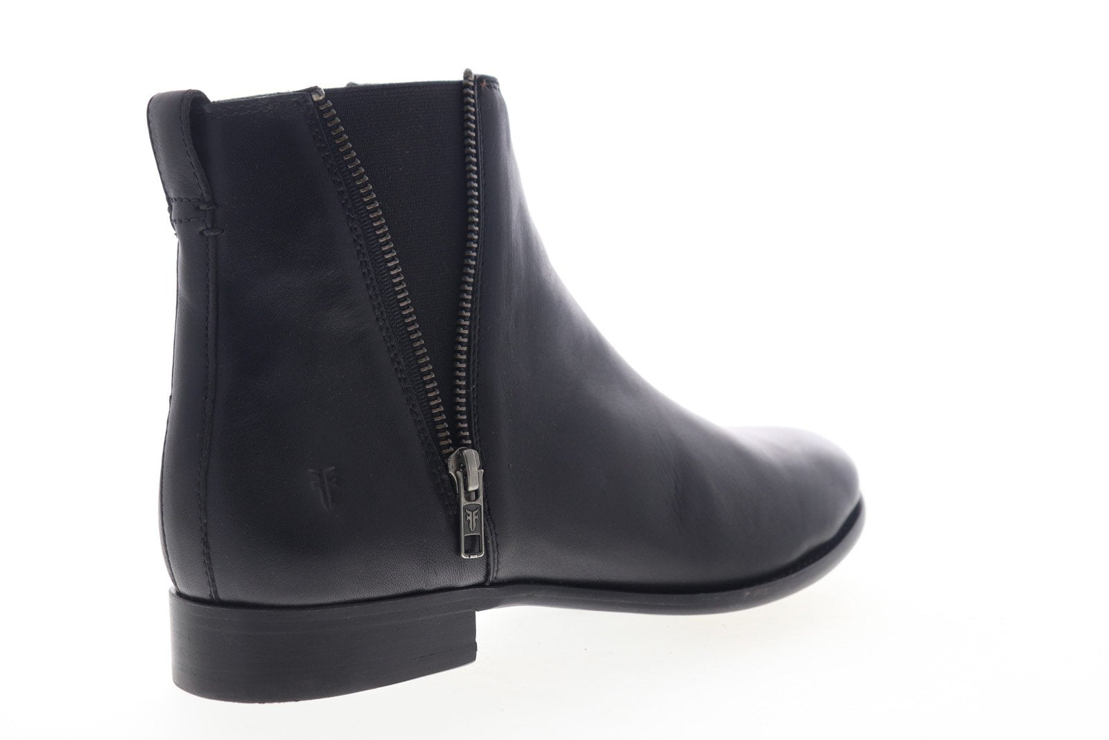 Frye Carly Zip Chelsea 71364 Womens Black Leather Zipper 
