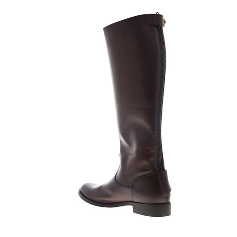 Frye Melissa Button Back Zip 71368 Womens Brown Leather Casual Dress Boots