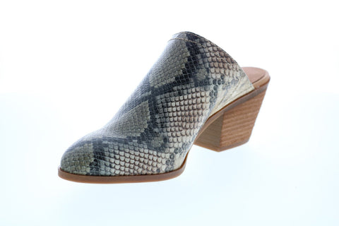 Frye & Co. Jacy Mule 71495 Womens Gray Leather Mules Heels Shoes