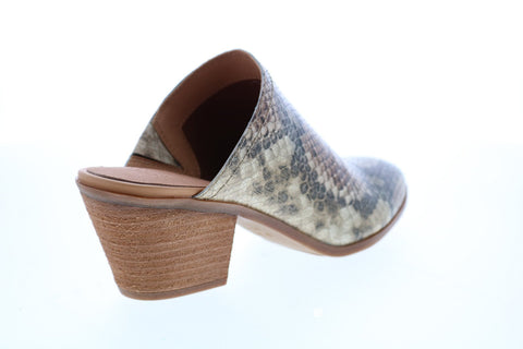 Frye & Co. Jacy Mule 71495 Womens Gray Leather Mules Heels Shoes