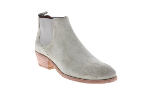Frye Carson Chelsea 71534 Womens Gray Suede Chelsea Boots