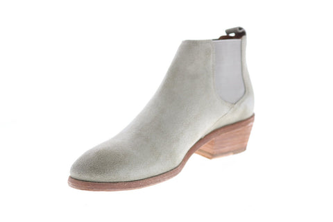 Frye Carson Chelsea 71534 Womens Gray Suede Chelsea Boots