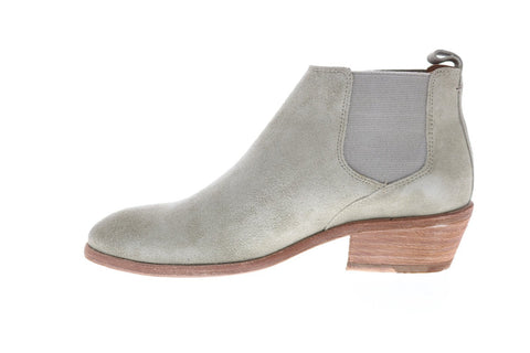 Frye Carson Chelsea 71534 Womens Gray Suede Chelsea Boots
