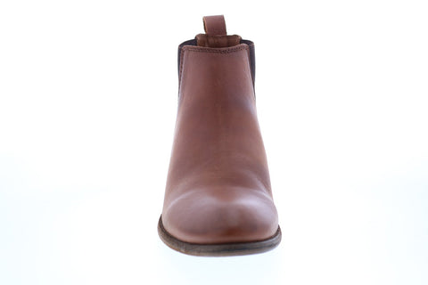 Frye Carson Chelsea 71535 Womens Brown Leather Ankle & Booties Boots