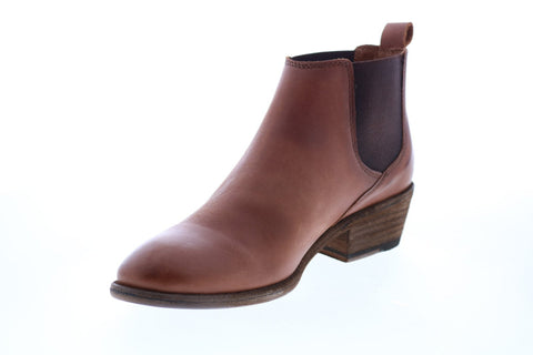 Frye Carson Chelsea 71535 Womens Brown Leather Ankle & Booties Boots